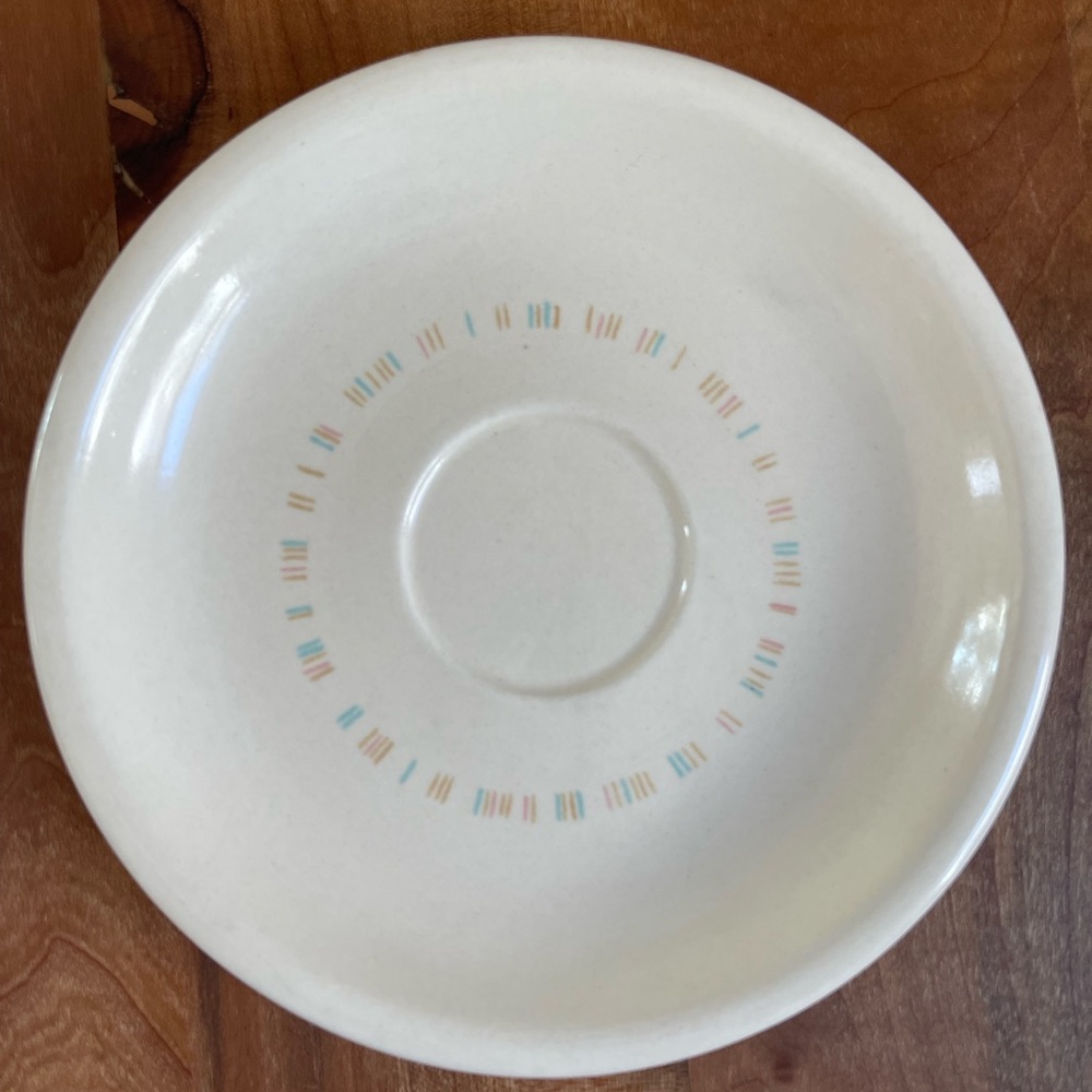 Set of Five Vintage Vernon Kilns Ware Stoneware Cups and Saucers Floral MCM - Picture 6 of 7